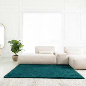Rectangle Faux Rabbit Fur Rug | 4x6ft