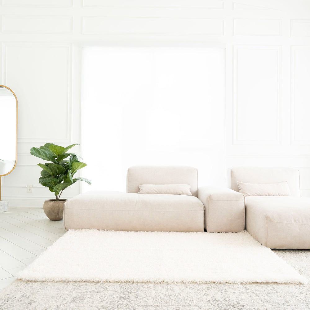 Curly Faux Fur Rug | 3.5x5.5ft