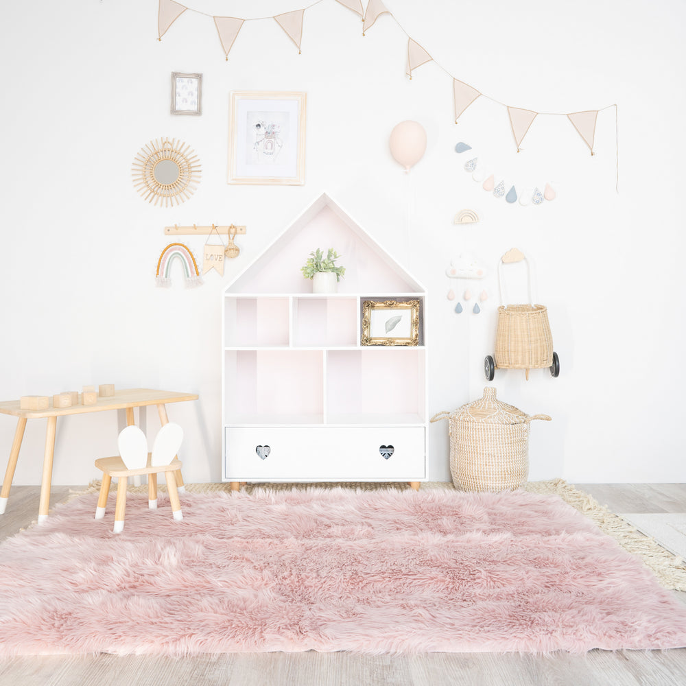 Rectangle Faux Fur Rug | 5x7ft