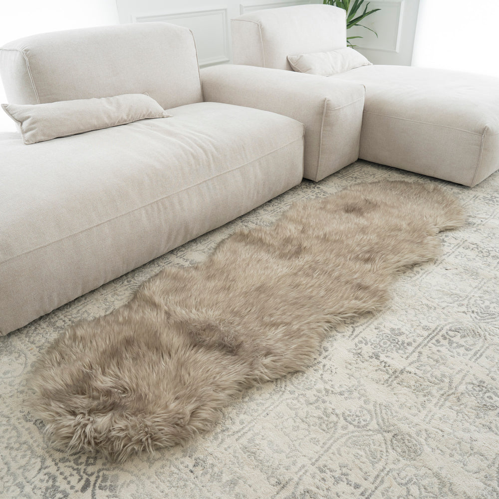 Pelt Shape Faux Fur Rug | 2x6ft Runner