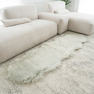 Pelt Shape Faux Fur Rug | 2x6ft Runner