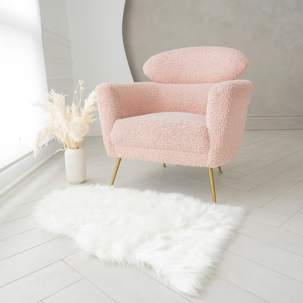 Pelt Shape Faux Fur Rug | 29x42"