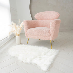 Pelt Shape Faux Fur Rug | 29x42"