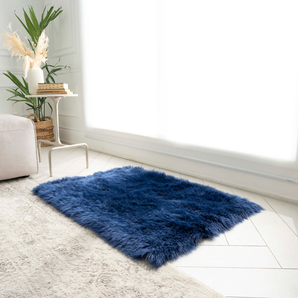 Rectangle Faux Fur Rug | 29x42"