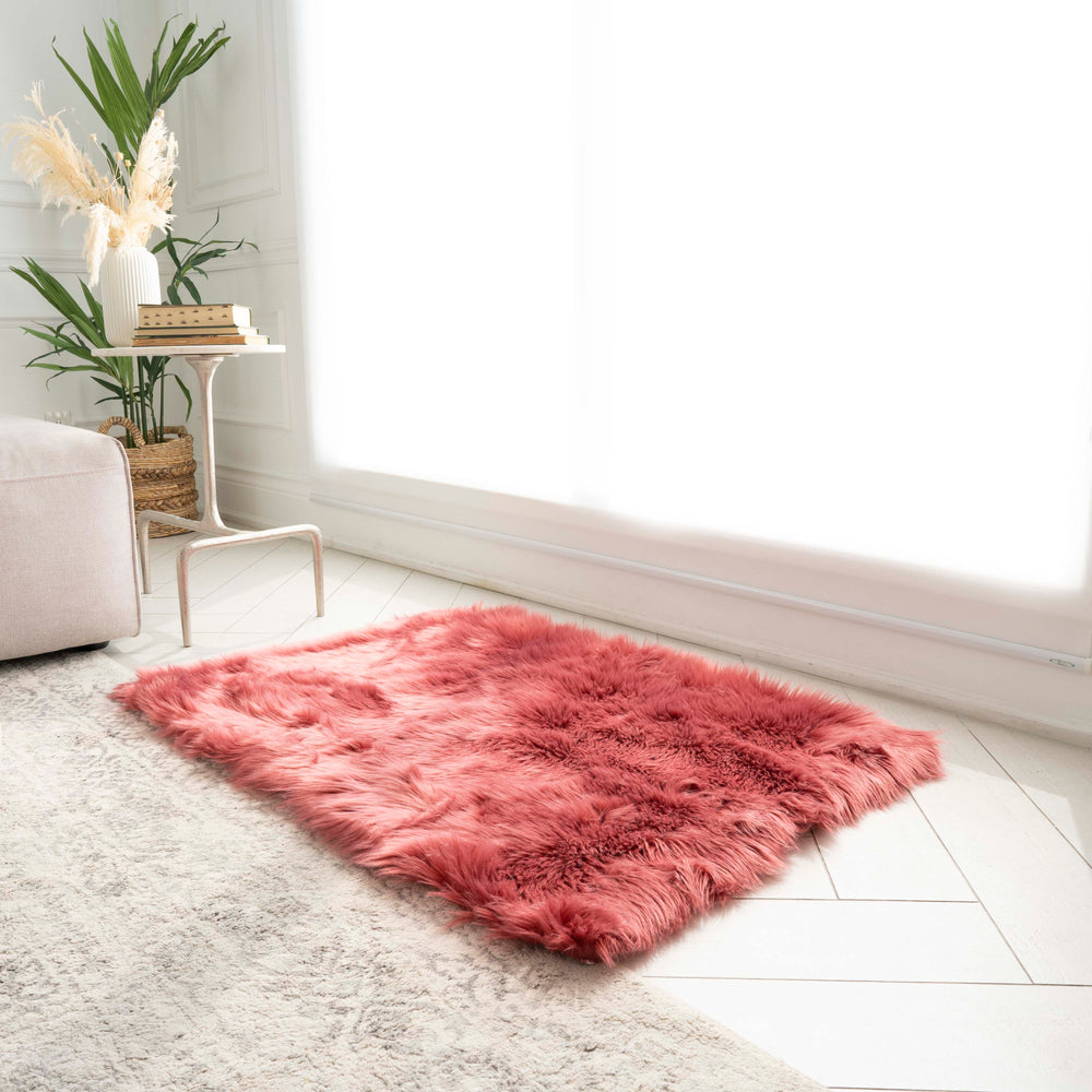 Rectangle Faux Fur Rug | 29x42"