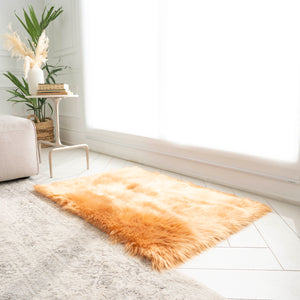 Rectangle Faux Fur Rug | 29x42"