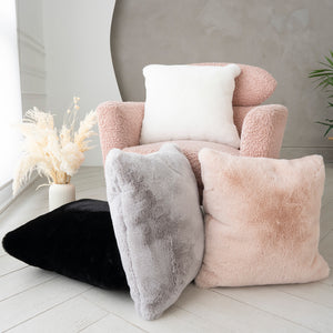 Faux Rabbit Fur Pillow