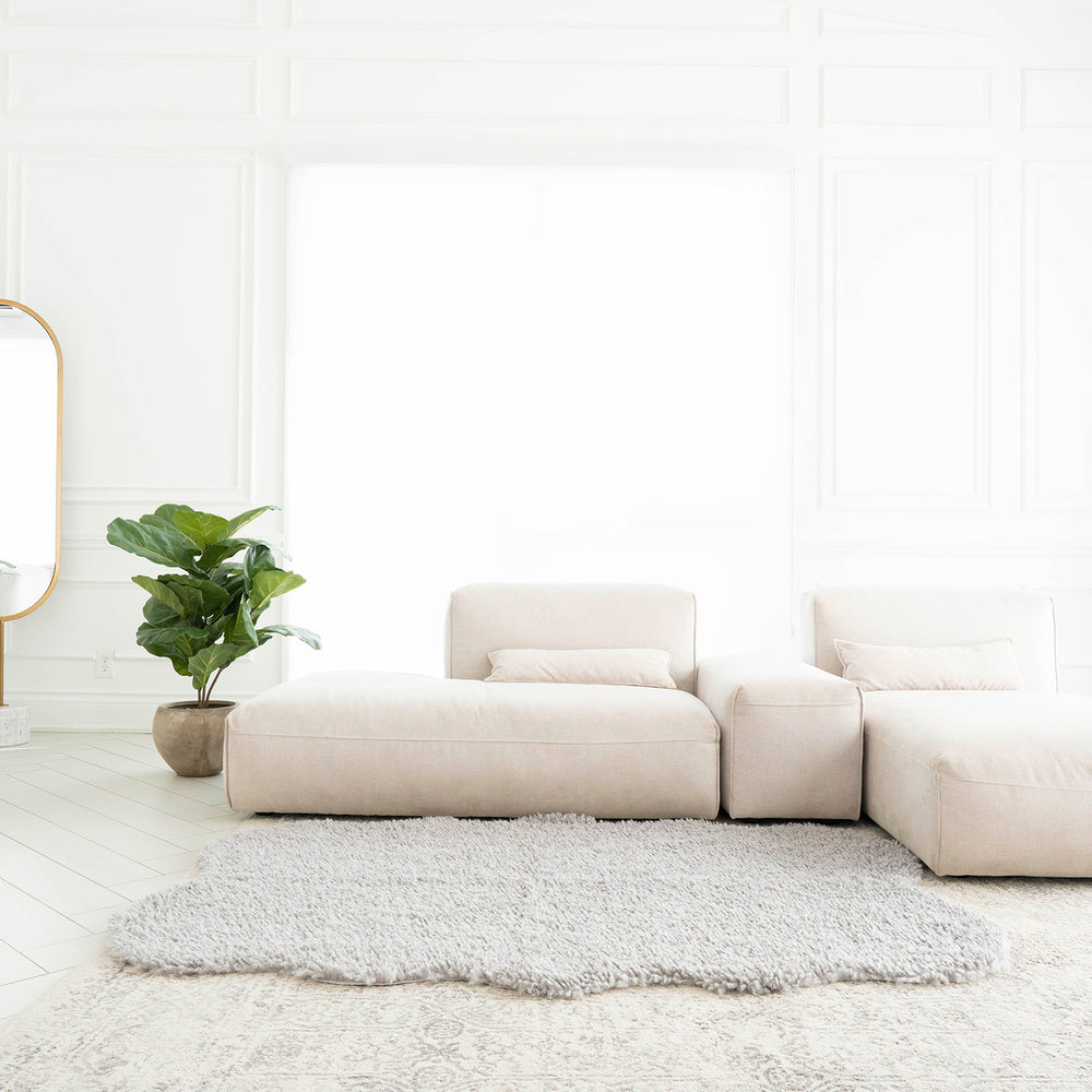 Curly Faux Fur Rug | 4x6ft