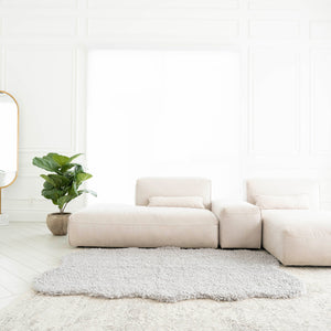 Curly Faux Fur Rug | 4x6ft