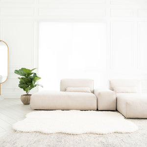 Curly Faux Fur Rug | 4x6ft