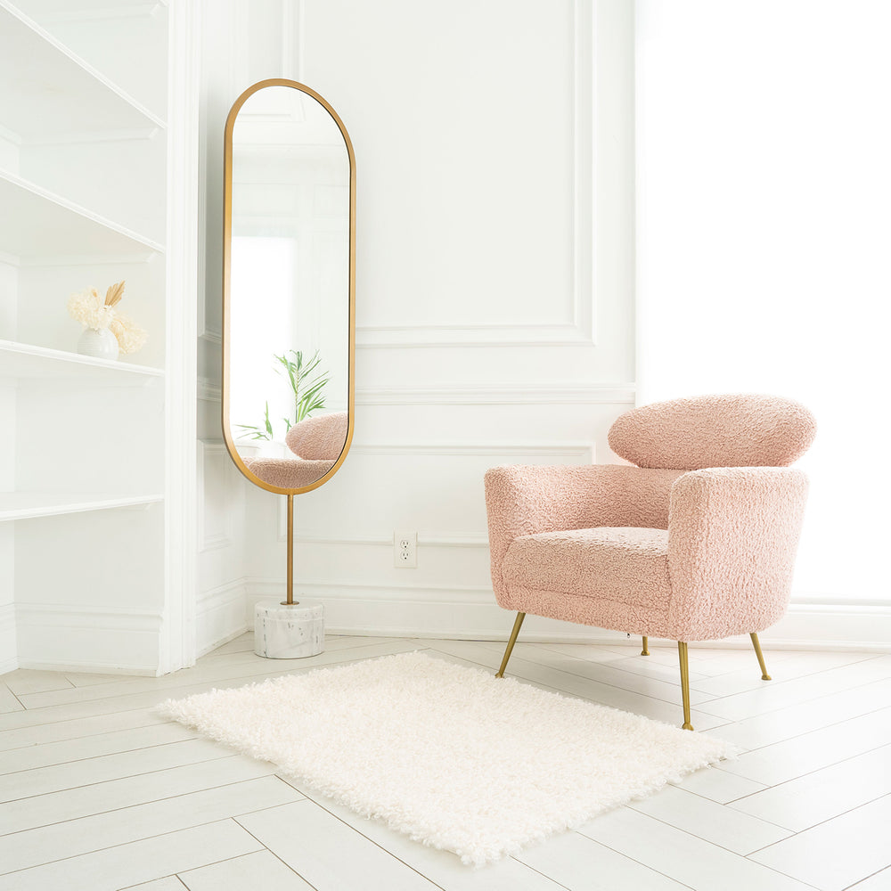 Curly Faux Fur Rug | 29x42"