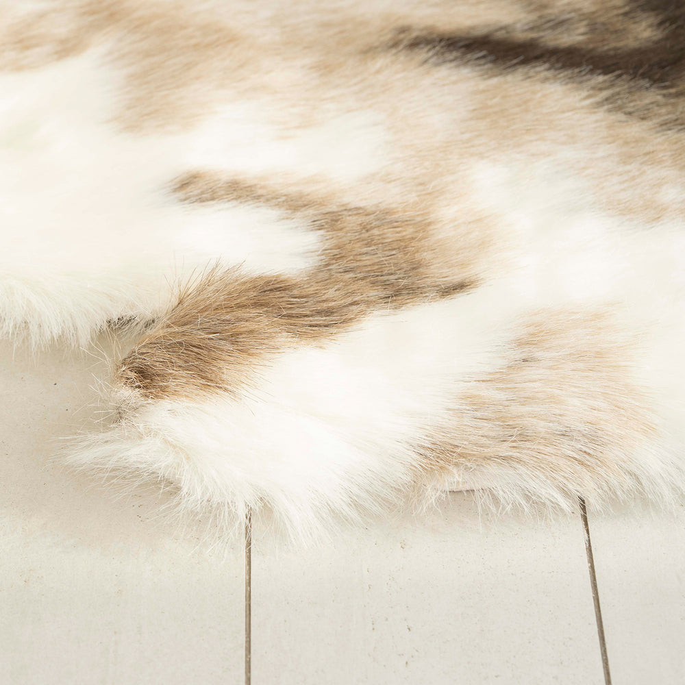 Faux Fur Rug - Animal Hide Print