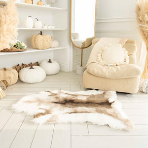 Faux Fur Rug - Animal Hide Print