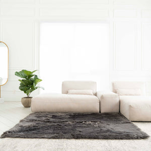 Rectangle Faux Fur Rug | 4x6ft