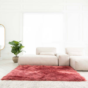 Rectangle Faux Fur Rug | 4x6ft