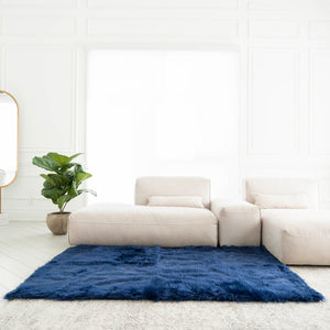 Rectangle Faux Fur Rug | 4x6ft