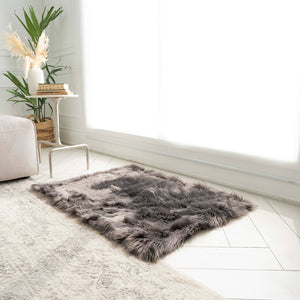 Rectangle Faux Fur Rug | 29x42"