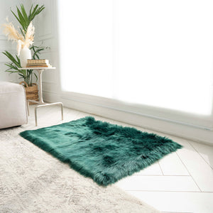 Rectangle Faux Fur Rug | 29x42"