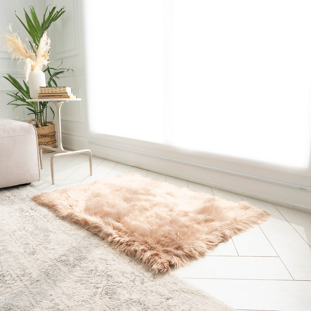 Rectangle Faux Fur Rug | 29x42"