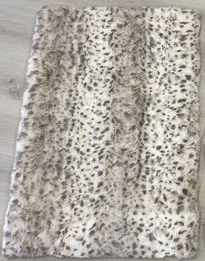 Rectangle Faux Rabbit Fur Rug | 29x42"